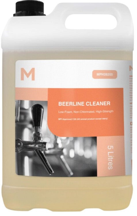 Beerline Cleaner - Clear, 5L Refill Bottle (Per Bottle) *MPI Approved C38