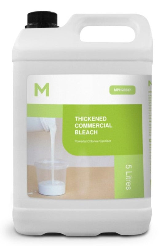 Thickened Commercial Bleach 5% - Clear, 5L Refill Bottle (Per Bottle)