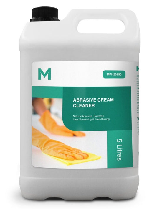 Abrasive Cream Cleanser - White, 5L Refill Bottle (Per Bottle)