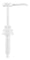 Industrial Jerry Can Lotion Pump - White, 38/410 Neck, 8ml (Per Pump)