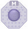 Scented Enzyme Block Urinal Screen - Purple, Ocean Mist (10) + Plastic Glove