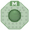 Scented Enzyme Block Urinal Screen - Dark Green, Super Lime (Per Screen)
