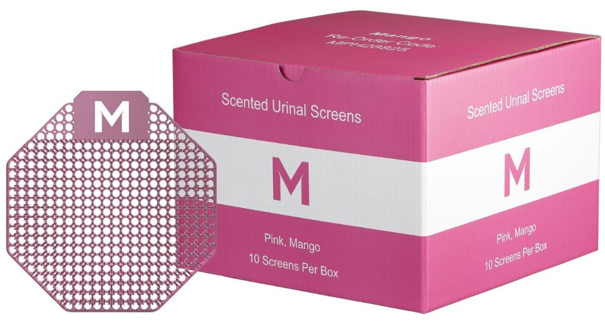 Scented Urinal Screen - Pink, Mango (Per Screen)