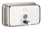 Stainless Liquid Wall Dispenser - Silver, Horizontal, 1200ml Capacity (Per Each)