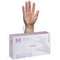 TPE Embossed Gloves Powder Free - Clear, L, 240mm Cuff, 2.0g (Per 2000 Gloves/Box)
