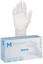 Nitrile Examination Gloves Powder Free - White, M, 240mm Cuff, 5.0g (Per 1000 Gloves/Box)