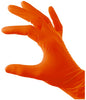 Nitrile Diamond Grip Gloves Powder Free - Orange, XL, 240mm Cuff, 9.0g (Per 1000 Gloves/Box)