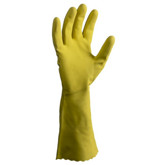 Silverlined Latex Gloves Powder Free - Yellow, L, 300mm Cuff, 70.0g (Per 2 Gloves/Pack)
