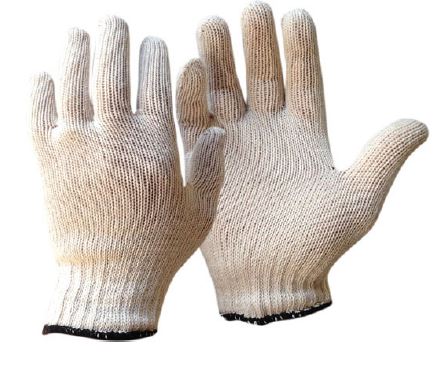 Cotton Gloves - White, 250mm Cuff, 600g/Dozen, 7 Gauge (Per 120 Pair/Box)