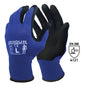 Nitrile Sandy Work Gloves - Blue/Black, M, 13 Gauge (Per Pair)