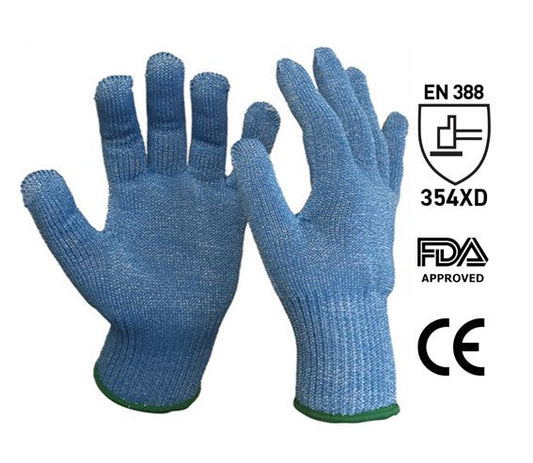 Processing Cut Resistant Gloves - Blue, 3XL, 13 Gauge (Per Pair)