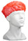 Polypropylene Bouffant Hats - Red, 610mm Wide, 12gsm (Per 600 Hats/Box)
