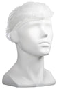 Polypropylene Crimp Hats - Green, 530mm Wide, 12gsm (Per 1000 Hats/Box)