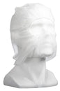 Polypropylene Full Face Balaclavas - White, Elasticated, 25gsm (Per 400 Balaclavas/Box)