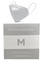 FFP2 Protective Face Masks - White, 5 Ply, Ear Loop Design (Per 10 Masks/Pack)