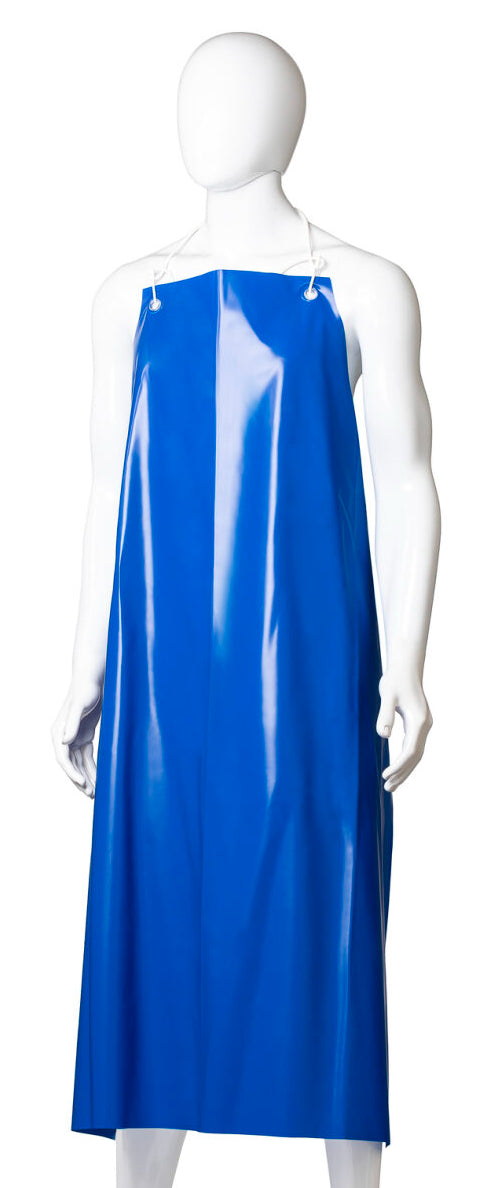 Reusable PVC Apron with Hooks - Blue, 900mm x 1200mm, 300mu (Per Each)