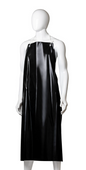 Reusable PVC Apron with Hooks - Black, 900mm x 1200mm, 300mu (Per Each)