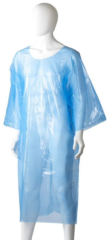 Polyethylene Splash Jacket - Blue, 800mm x 1300mm x 30mu (Per 200 Jackets/Box)
