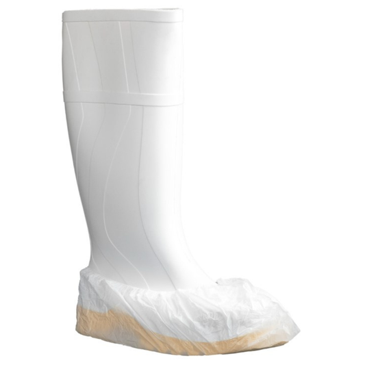Polyethylene Shoe Covers - White, 200mm x 400mm, 3.5g (Per 1600 Covers/Box)