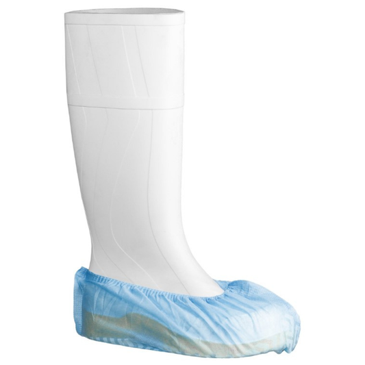 Polypropylene Shoe Covers - Blue, 200mm x 400mm, 25gsm (Per 600 Covers/Box)
