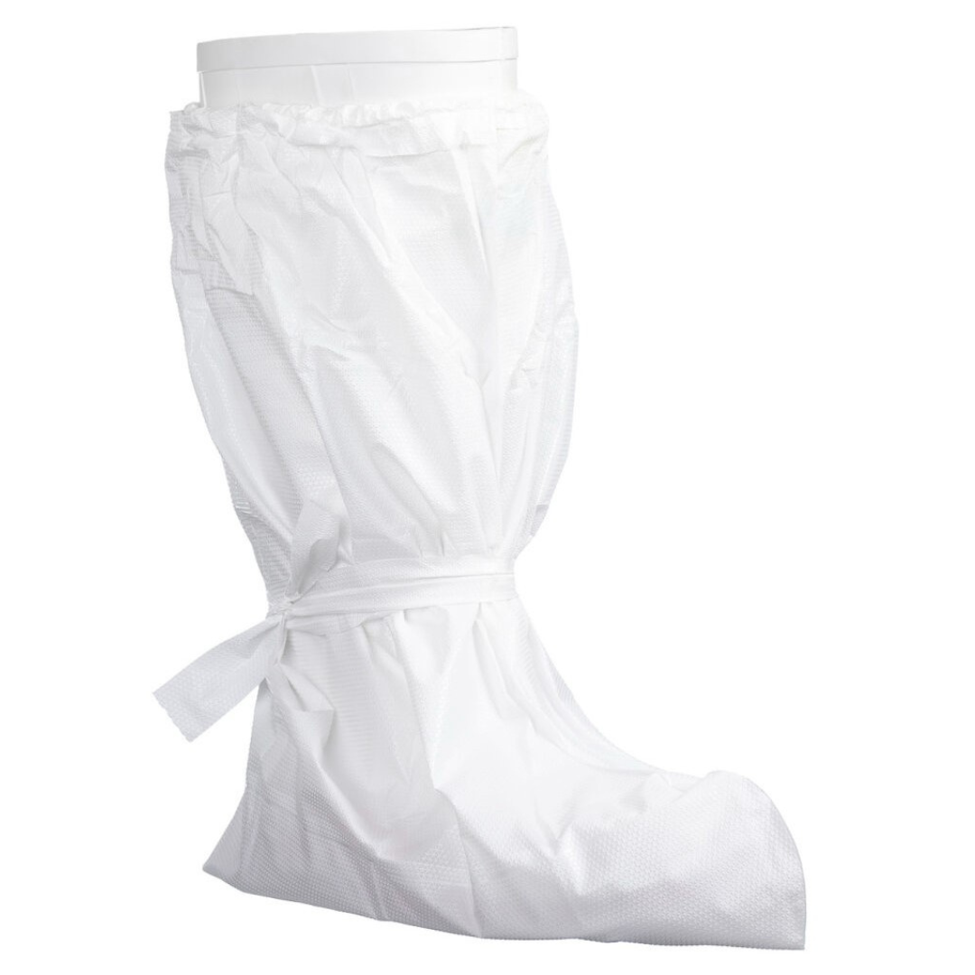 Laminated CPE Boot Covers - White, 510mm (Per 120 Covers/Box)