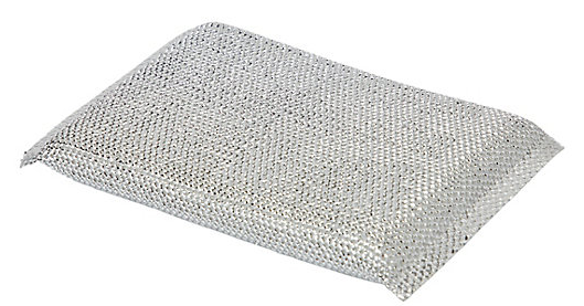 Mesh Sponge Scrubbers - Silver/Black, 100mm x 150mm x 20mm (40)