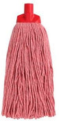 Cut Cotton Mop Head - Red, 25mm x 400g / 300mm (Per Each)