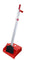 Lobby Upright Brush & Pan Set - Red, 360mm x 275mm x 820mm (Per 1 Set/Pack)