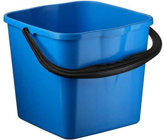 Square Bucket - Blue, 12L Capacity (Per Each)