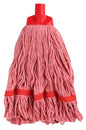 Looped Cotton Mop Head - Red, 25mm x 350g / 300mm (Per Each)
