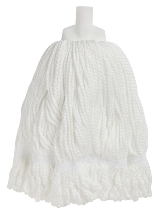 Looped Microfibre Mop Head - White/White, 25mm x 350g / 330mm (12)