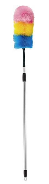 Rainbow Duster Telescopic Handle - Silver, 22mm x 650mm / 1270mm (Per Handle)