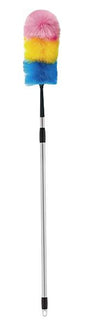 Rainbow Duster Telescopic Handle - Silver, 22mm x 650mm / 1270mm (Per Handle)