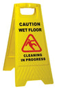 Safety Sign Cleaning In Progress - Yellow, 290mm x 660mm (Per Each)