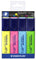Staedtler Classic Highlighter - Assorted, Chisel Tip (Per 4 Highlighters/Pack)