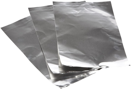 Premium Foil Sheets Medium - Silver, 203mm x 273mm x 15mu (Per Each)