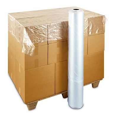 Manual Polyethylene Pallet Cover - Clear, 1680mm x 1680mm x 20mu (Per 250 Sheets/Roll)