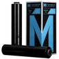 Cast Hand Stretch Film - Black, 500mm x 400m x 15mu (4 Rolls/Box) + 4 Free End Caps